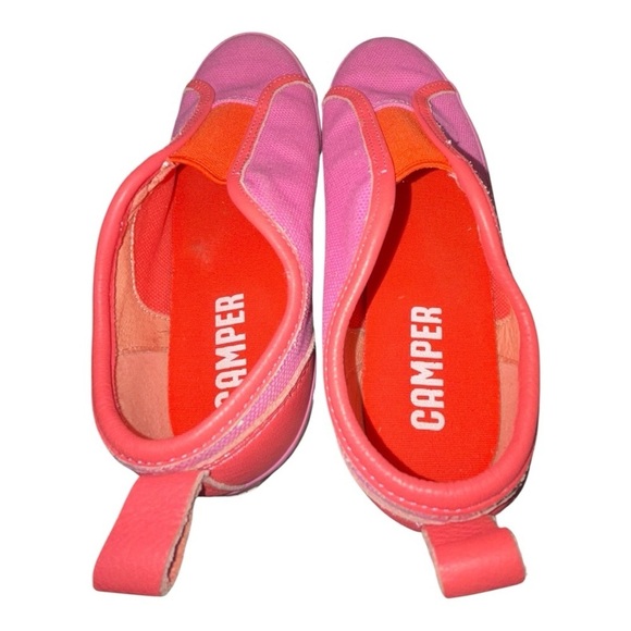 Camper Pursuit Kids Vintage Sport-Inspired Sneakers Pink & Orange Size 12.5 - Picture 4 of 14